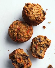 Healthy carrot muffins